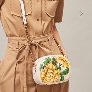 New!  Tory Burch Floral Crossbody Bag